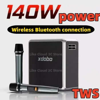 XDOBO King Max 140 Вт Беспроводной Динамик Bluetooth Высокой Мощности Громкий Беспроводной Караоке Аудио Открытый Сабвуфер