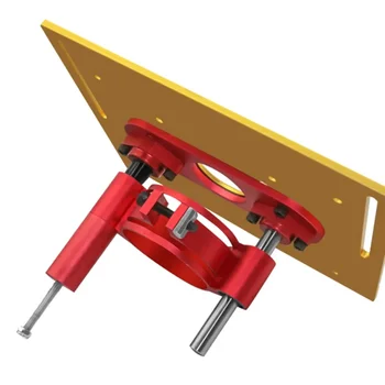 Подъемная база маршрутизатора -Для алюминиевого комплекта деревообрабатывающих рабочих столов, подъемной пластины, инструмента, прецизионного деревянного вставного стола