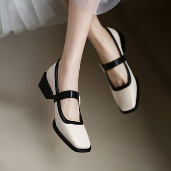 Женская обувь 2023, новая мода, дышащие туфли Мэри Джейн в стиле ретро, удобные туфли на платформе с мягкой подошвой, Zapatos De Mujer