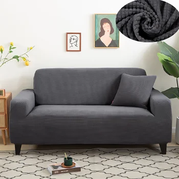 Эластичные чехлы на диваны для гостиной, Геометрическое кресло, Вязаная кукурузная сетка, Тканевые чехлы для диванов, защита для стульев, домашний декор