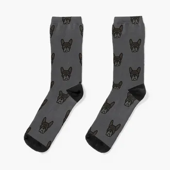 Носки French Bulldog, дизайнерский бренд, мужские носки для футбола на щиколотке, женские носки