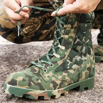 Тактические военные ботинки, мужские боевые ботильоны, зеленый камуфляж, походная охотничья обувь в джунглях, мужская рабочая обувь Botas Militares