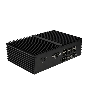 Qotom Q190X Mini Computer Hardware Bay trail j1900 Двухканальный OEM-Мини-ПК с Последовательным Параллельным Портом