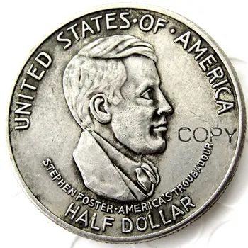 Памятная монета в полдоллара в Цинциннати 1936 года, покрытая серебром, Копировальная монета