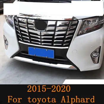 Для Toyota Alphard 2015-20 Защитный Кожух Переднего Бампера Из Нержавеющей Стали, Накладка на Накладку, 1 шт., Автомобильные Аксессуары Для Укладки автомобилей