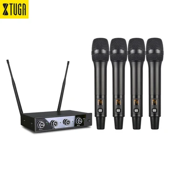 Xtuga G900 Новые поступления, 4 канала частоты 50 * 2 UHF, каждый микрофон, KTV Микрофон без профессионального фильтра