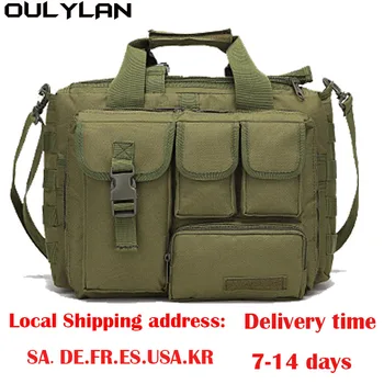 Сумки для ноутбуков OULYLAN, портативная сумка через плечо, сумка для инструментов для кемпинга, походов, уличная армейская сумка большой емкости, мужская большая вместимость