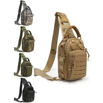 Военная тактическая сумка через плечо, рюкзак-слинг, 900D Оксфорд, мужская уличная нагрудная сумка для скалолазания, кемпинга, рыбалки, треккинга, армейская сумка