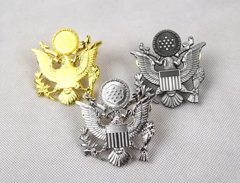 3ШТ Офицерская Фуражка Армии США Времен Второй Мировой Войны Значок С Орлом Знаки Отличия