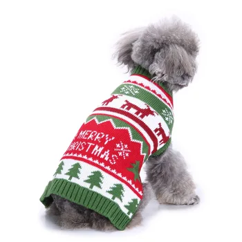 Рождественская одежда для кошек, свитер для домашних кошек, толстовки для собак, одежда для маленьких собак, одежда для котенка, Рождественский свитер, праздничная теплая одежда