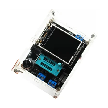 ЖК-дисплей GM328A Транзисторно-диодный тестер емкости ESR Измеритель частоты напряжения PWM для комплекта генератора прямоугольных волн (B)