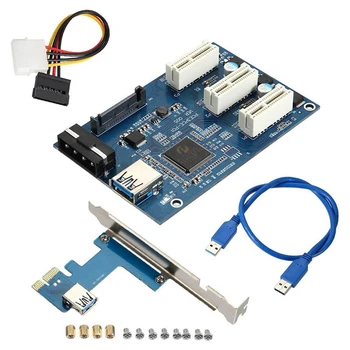 PCI-E Express от 1 до 3 портов, 1X коммутатор, мультипликатор, концентратор, карта Riser Card + USB-кабель