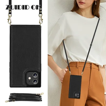 [С плечевым ремнем] Для Samsung S20 Plus S20 Ultra Note 20 Чехол для телефона Ultar, кожаный чехол для телефона с картой, чехол для телефона