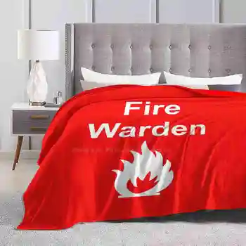 Пожарный Надзиратель От Exit Incorporated, Трендовый стиль, Забавное Модное Мягкое одеяло, знак выхода, Вывеска для экстренной эвакуации.