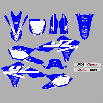 Мотоцикл YZ250F YZF250 2014-2018 Наклейка на Обтекатель графические Наклейки комплект Для Yamaha YZ450F YZF450 2014-2016 2017 YZ250FX 2015-2019