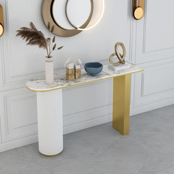 Роскошный белый приставной столик в скандинавском стиле для гостиной, приставной столик для выставки товаров, минималистичный стол для рукоделия, мебель для дома