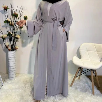 Женская одежда, мусульманский халат, Джилбаб, Абая, Рамадан, Модный кардиган с длинным рукавом, Дубай, Турецкое Исламское платье, Абаи