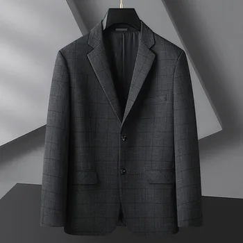 5649-Новый мужской повседневный костюм, трендовый маленький костюм с длинными рукавами, корейская приталенная весенне-летняя куртка