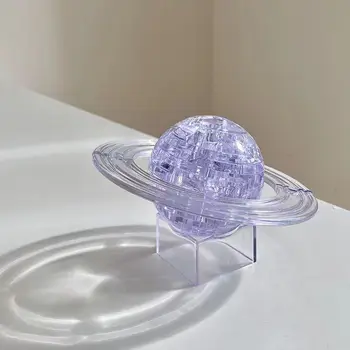 Акриловый 3D стерео пазл Планета, креативное украшение рабочего стола своими руками