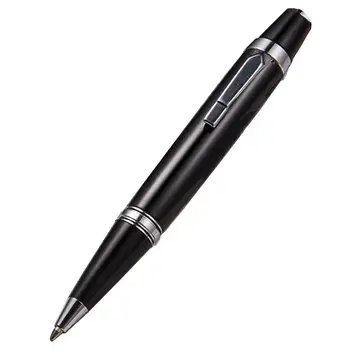 Новая модная мини-шариковая ручка 1,0 мм, черная металлическая ручка для подписи, канцелярские принадлежности для студентов, канцелярские принадлежности для бизнеса, инструменты для письма