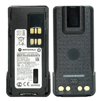 PMNN4409BR Утолщенная Батарея 3000mAh Портативная Рация Suport Type-C Заряжает Компактную Батарею Для GP328D/338D/8608/8668/8660