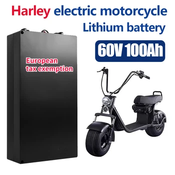 Литиевая батарея электромобиля Harley Водонепроницаемая батарея 18650 60V 20ah для двухколесного складного электрического скутера Citycoco