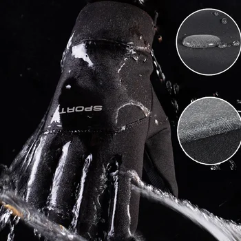 Зимние байкерские перчатки для мужчин и женщин, Мотоциклетные водонепроницаемые теплые ветрозащитные перчатки с сенсорным экраном, велосипедные, сноубордические, лыжные виды спорта