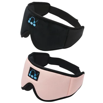 Стереомузыкальные наушники, удобная беспроводная гарнитура, повязка на голову, 3D-маска для сна, Bluetooth-совместимый чехол V5.0 для спящих на боку