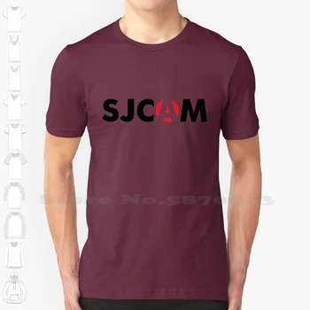 Повседневная уличная одежда с логотипом SJCAM, футболка с логотипом и графическим рисунком, футболка из 100% хлопка