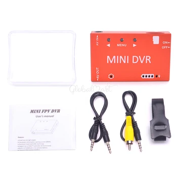 FPV мини-видеорегистратор HD Micro Video Audio Recorder, FPV-рекордер, встроенный аккумулятор 3,7 В 400 мАч для мультикоптеров, гоночных на радиоуправлении, очки виртуальной реальности