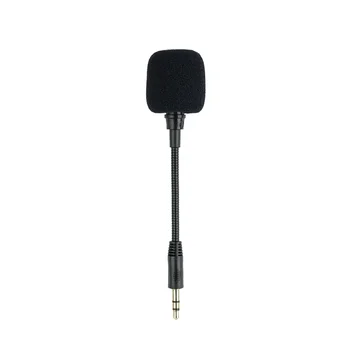 Мини микрофон записывающий конденсаторный Маленький микрофон для наушников Усилитель звуковой карты Мобильные телефоны Аксессуары для караоке с шумом 3,5 мм