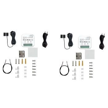 2X Контроллер открывания гаражных ворот Tuya Smart Zigbee с датчиком App Control Работает с для Alexa Google Home EU Plug