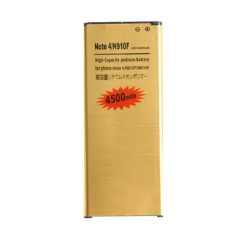 1x4500 мАч EB-BN910BBE Сменный Золотой Аккумулятор Для Samsung Galaxy Note 4 N910F N910H N910S N910U N910L N910A N910P N910C N910T