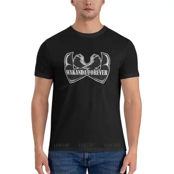 Классическая футболка Wakanda Forever с коротким рукавом, графические футболки, однотонная футболка, мужская хлопковая футболка