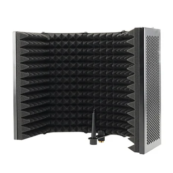 5-панельный складной студийный микрофон Изолирующий экран Звукопоглощающая панель из пенопласта