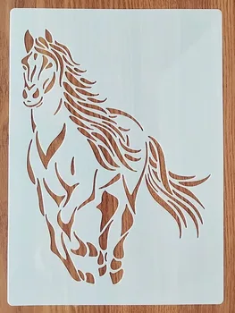 21 * 29 см Шаблон лошади для рисования графики Трафареты 