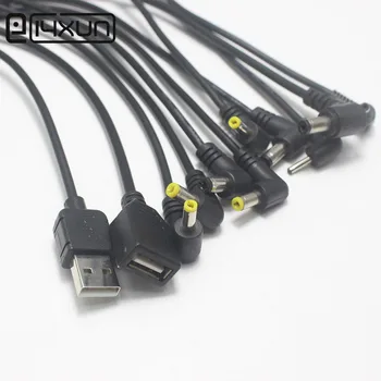 10шт 3A USB 2.0 Мужской или женский кабель питания постоянного тока 5.5*2.5 5.5*2.1 4.8*1.7 4.0*1.7 3.5*1.35 2.5*0.7 мм Зарядная линия 30 см