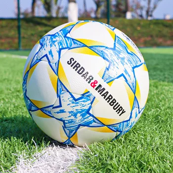 Профессиональный футбольный мяч стандартного размера 5 из искусственной кожи Для взрослых Уличное оборудование для тренировок на лугу Мяч для группового матча Лиги