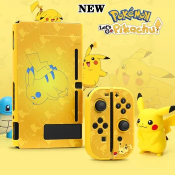 Недавно обновленный защитный чехол Pokemon Pikachu для Nintendo Switch, матовый чехол, усиленная защита из ТПУ, NS Case, аксессуары в подарок