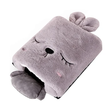 Мультяшный кролик, USB-коврик для мыши с подогревом, животные, милые леди, греющие руки, Офисный зимний коврик для мыши для женщин, сохраняющий тепло на работе