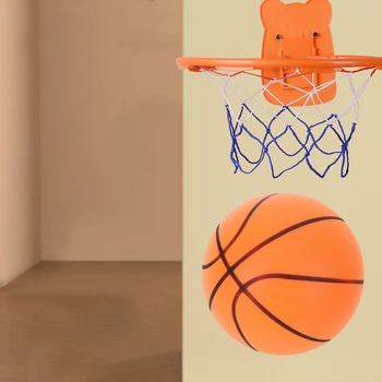 Баскетбольный мяч для дриблинга с отключением звука, тренировочный пенопластовый мяч с высокой устойчивостью, легкий для различных занятий в помещении.