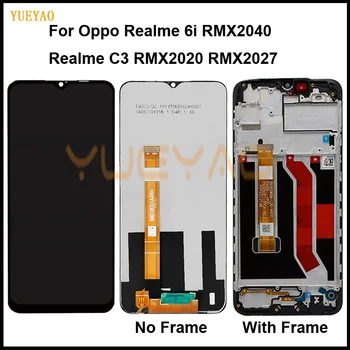 Дисплей для Oppo Realme 6i RMX2040 / Oppo Realme C3 RMX2027 ЖК-дисплей С Сенсорным Экраном и Цифровым Преобразователем В Сборе / С Заменой Рамки