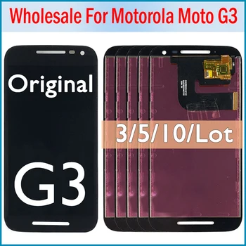 3/5/10 шт. Оригинальный ЖК-дисплей Для Motorola MOTO G3 G 3-го поколения XT1544 XT1550 XT1540 Сенсорный Экран Дигитайзер Дисплей Для Moto G 3 Дисплей