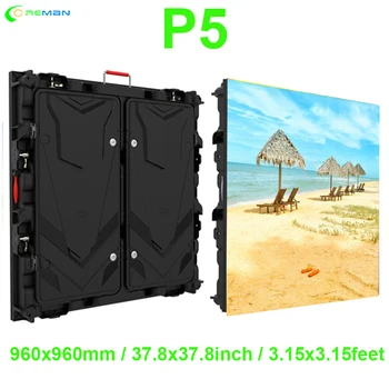 заводские продажи привели витринный шкаф p5 p10 960x960mm led tile cabinets panel RGB advertising led video wall