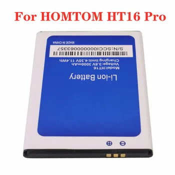 Для HOMTOM HT16S HT16 Pro Аккумулятор HT16Pro 3000 мАч Длительное время ожидания Замена аккумулятора мобильного телефона HT 16S