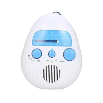 Радиоприемник для душа, портативное AM / FM-радио, водонепроницаемый аудиодинамик, радиоприемники для душа в ванной комнате для дома, ванной на улице