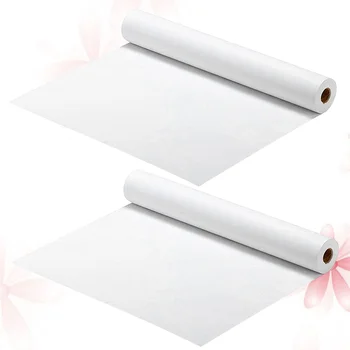 2 шт. рулон белой бумаги для рисования, рулоны бумаги для рисования для детей, для занятий рукоделием и рисования акварельной бумагой (45 см х 5 м)