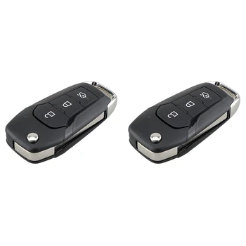 2X Автомобильный Умный Дистанционный Ключ 3 Кнопки 433 МГц 49Chip Подходит Для Ford KA + Modeo Glaxy S-Max 2014 2015 2016 DS7T-15K601-B
