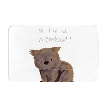 Мягкий нескользящий коврик Wombat 3D, коврик для ног, милое животное Вомбат