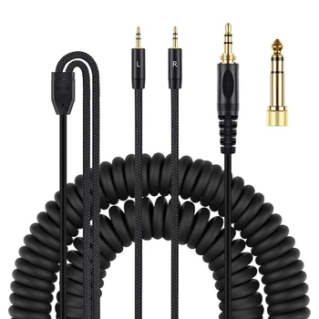 Двойной пружинный кабель YYDS 3,5 мм для прослушивания наушников DENON AH-D7100 7200 D600 D9200 5200